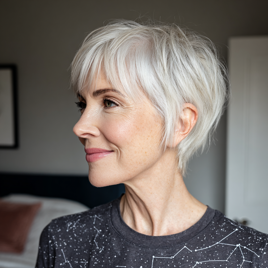 Playful Short Pixie with Gentle Textured Layers