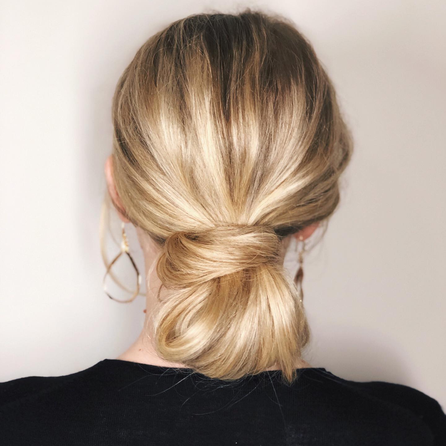 Sleek Low Chignon with Soft Volume