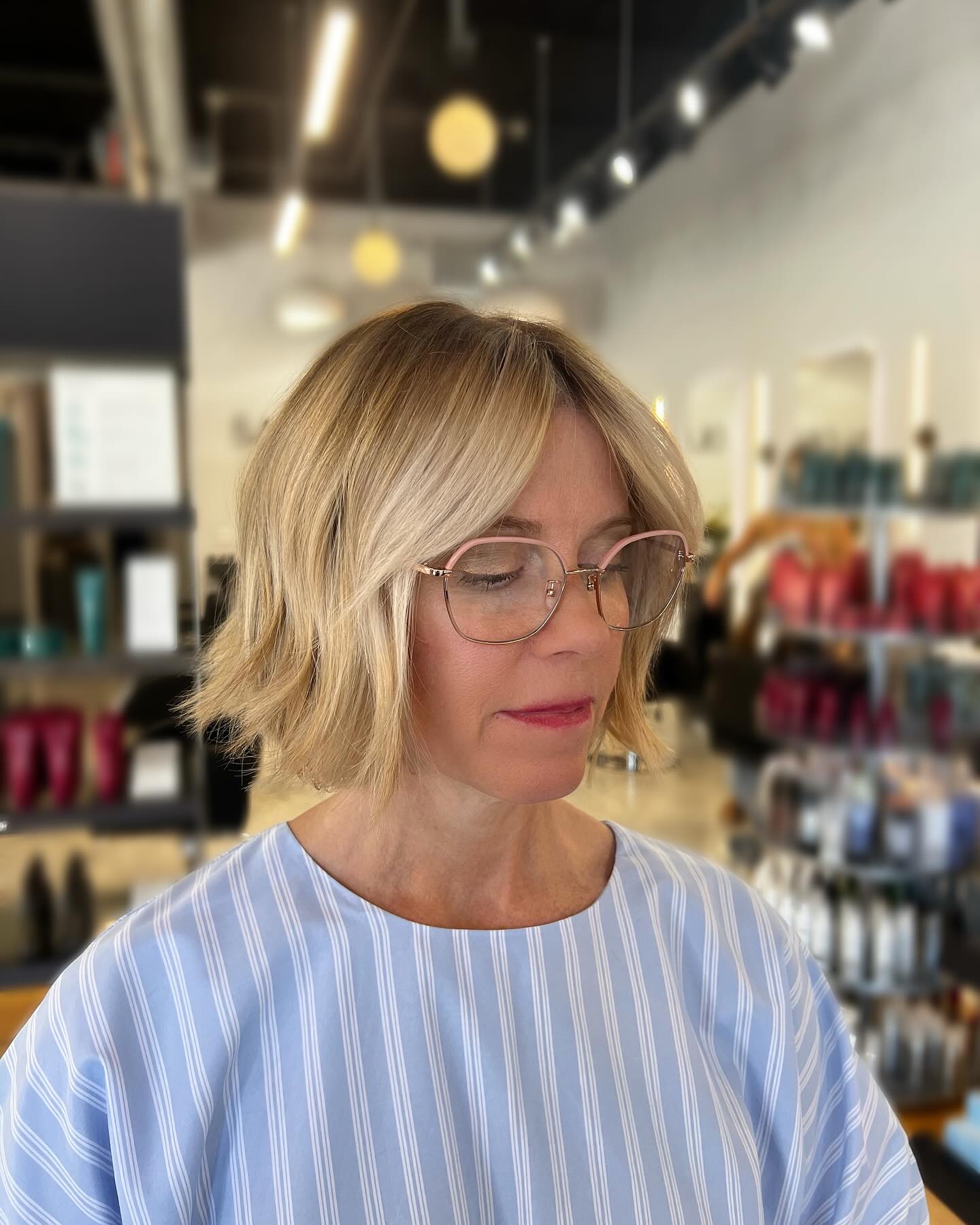 Softly Frayed Bob with Gentle Waves