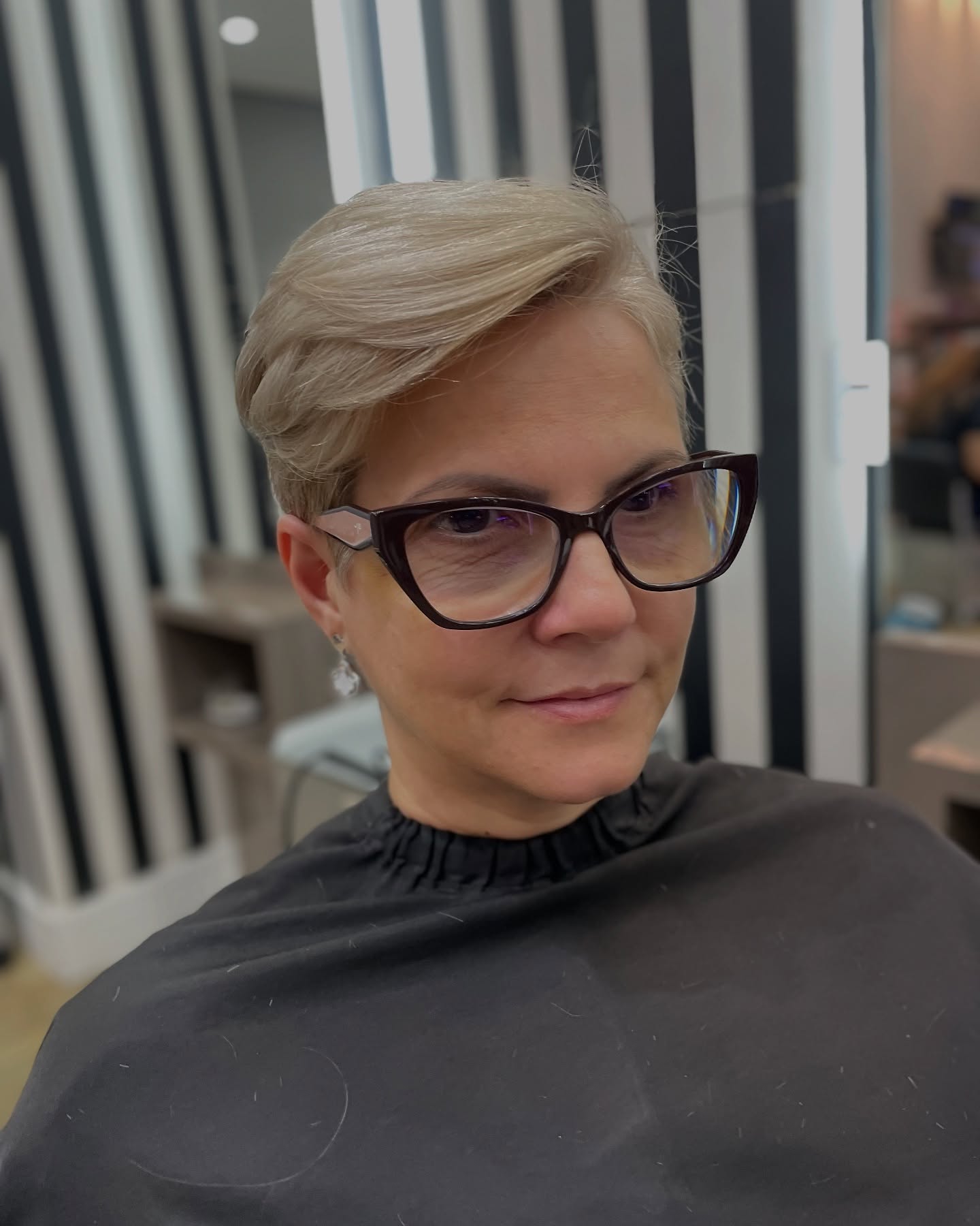 Stylish Side-Parted Pixie with Textured Layers