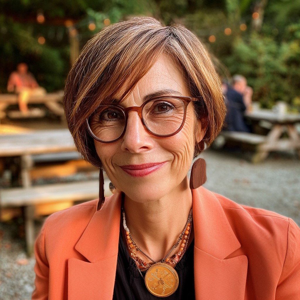 Stylish Textured Bob with Subtle Highlights