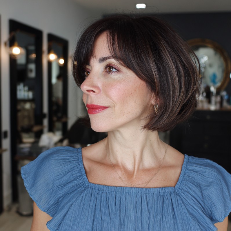 Textured Bob with Soft Face-Framing Layers
