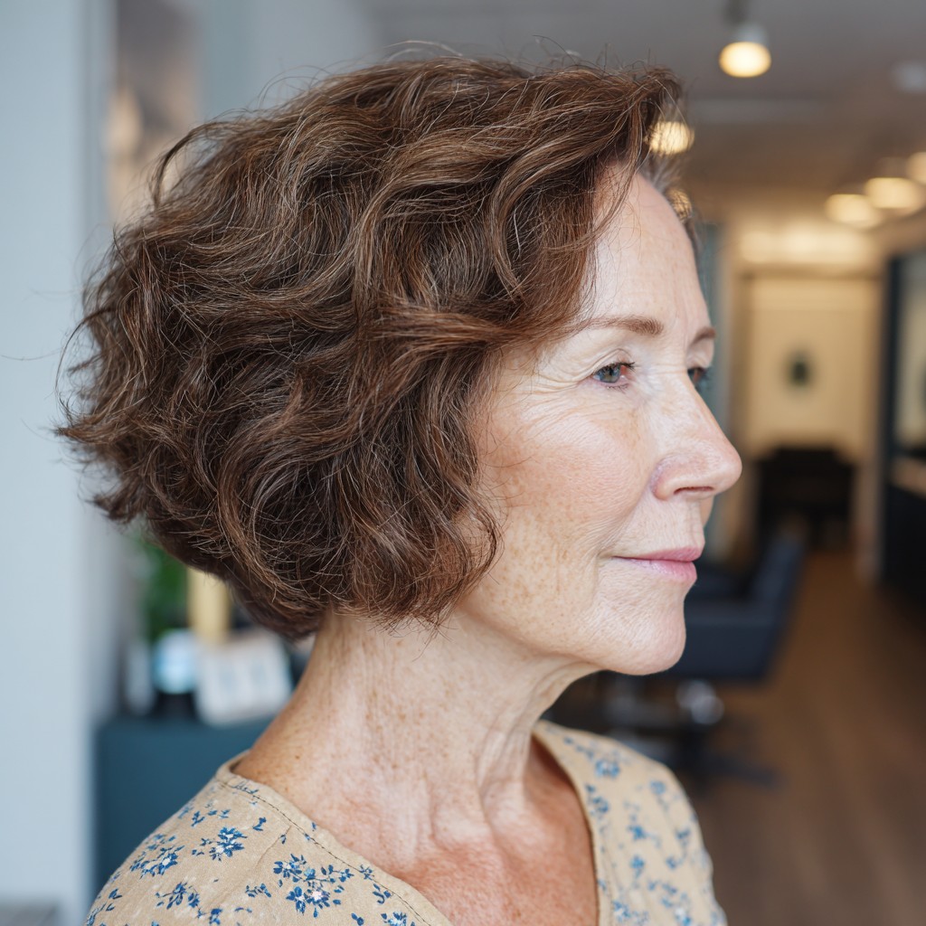 Textured Short Bob with Soft Waves