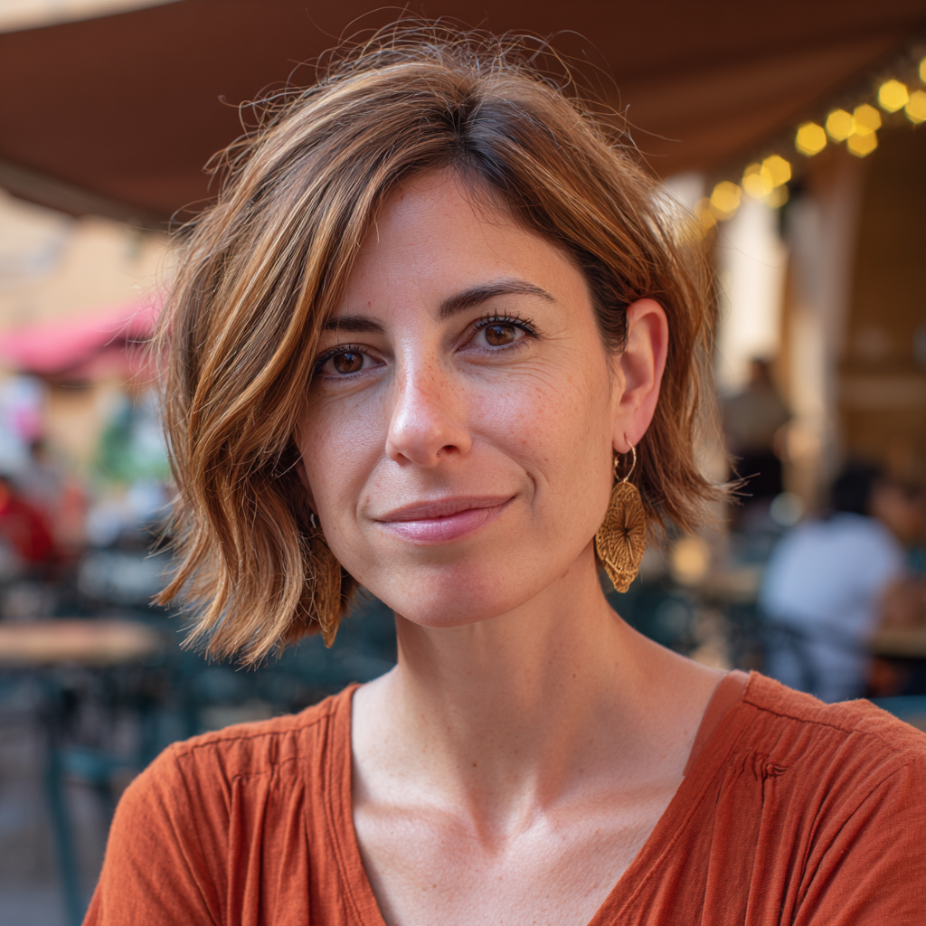 Chic Textured Bob with Subtle Layers