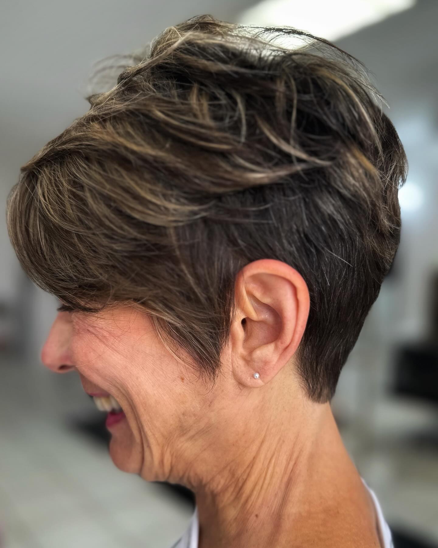 Textured Short Pixie Cut with Playful Layers