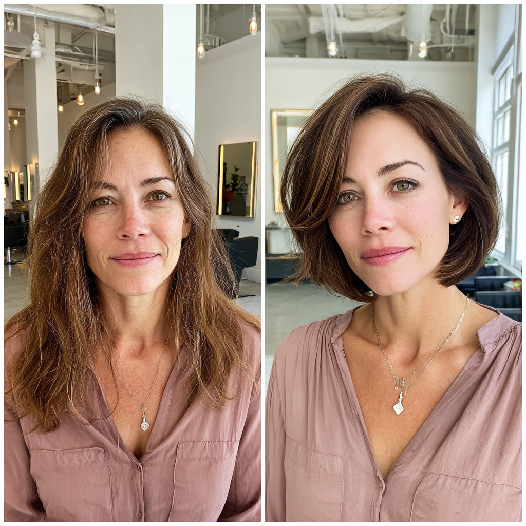 Chic Textured Bob with Soft Layers