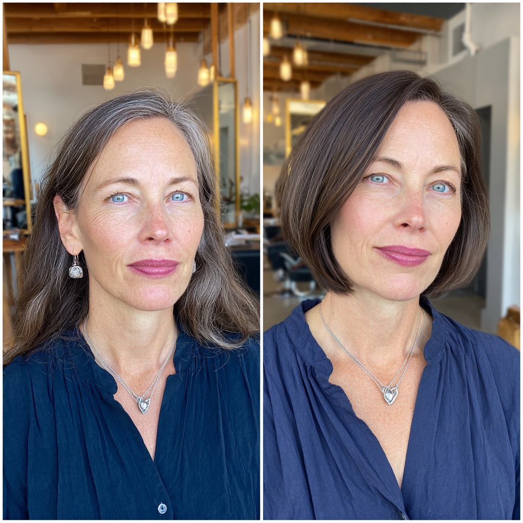 Classic Smooth Bob with Subtle Textured Ends