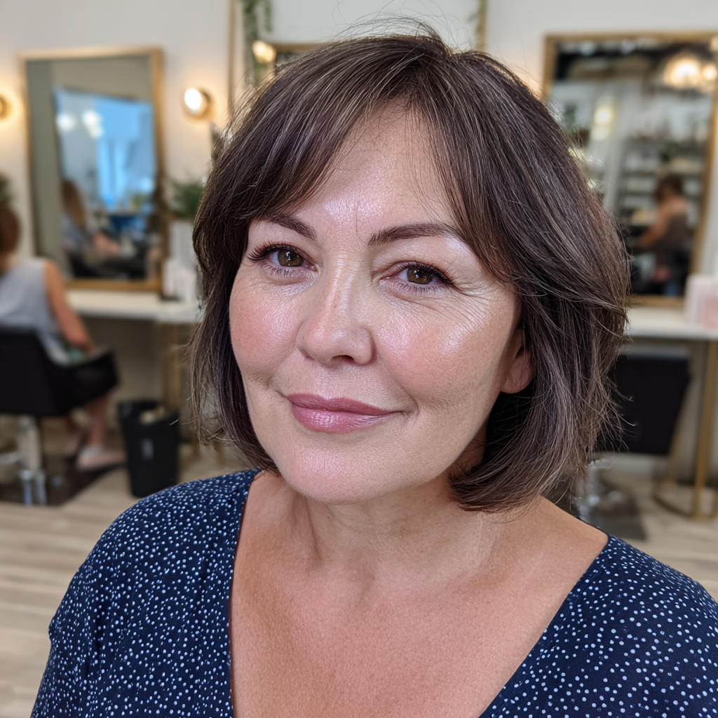 Effortlessly Chic Textured Bob with Soft Layers