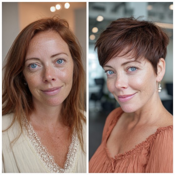 Elegant Textured Pixie Cut with Subtle Layers