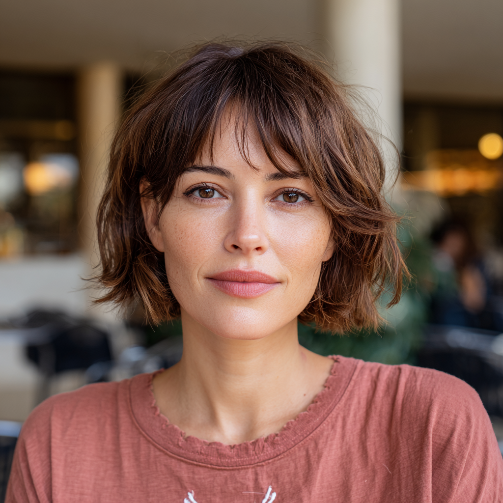 Soft Textured Bob with Subtle Waves