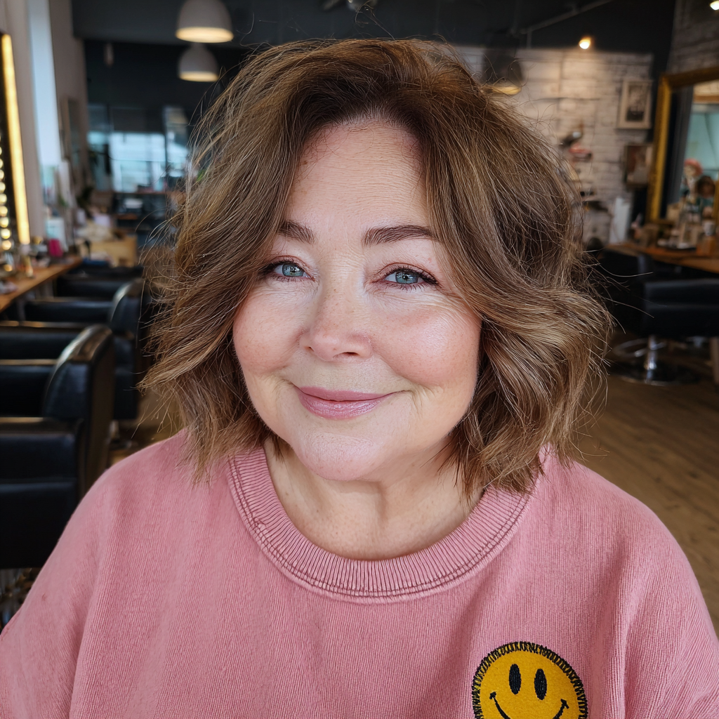 Soft Textured Lob with Gentle Waves