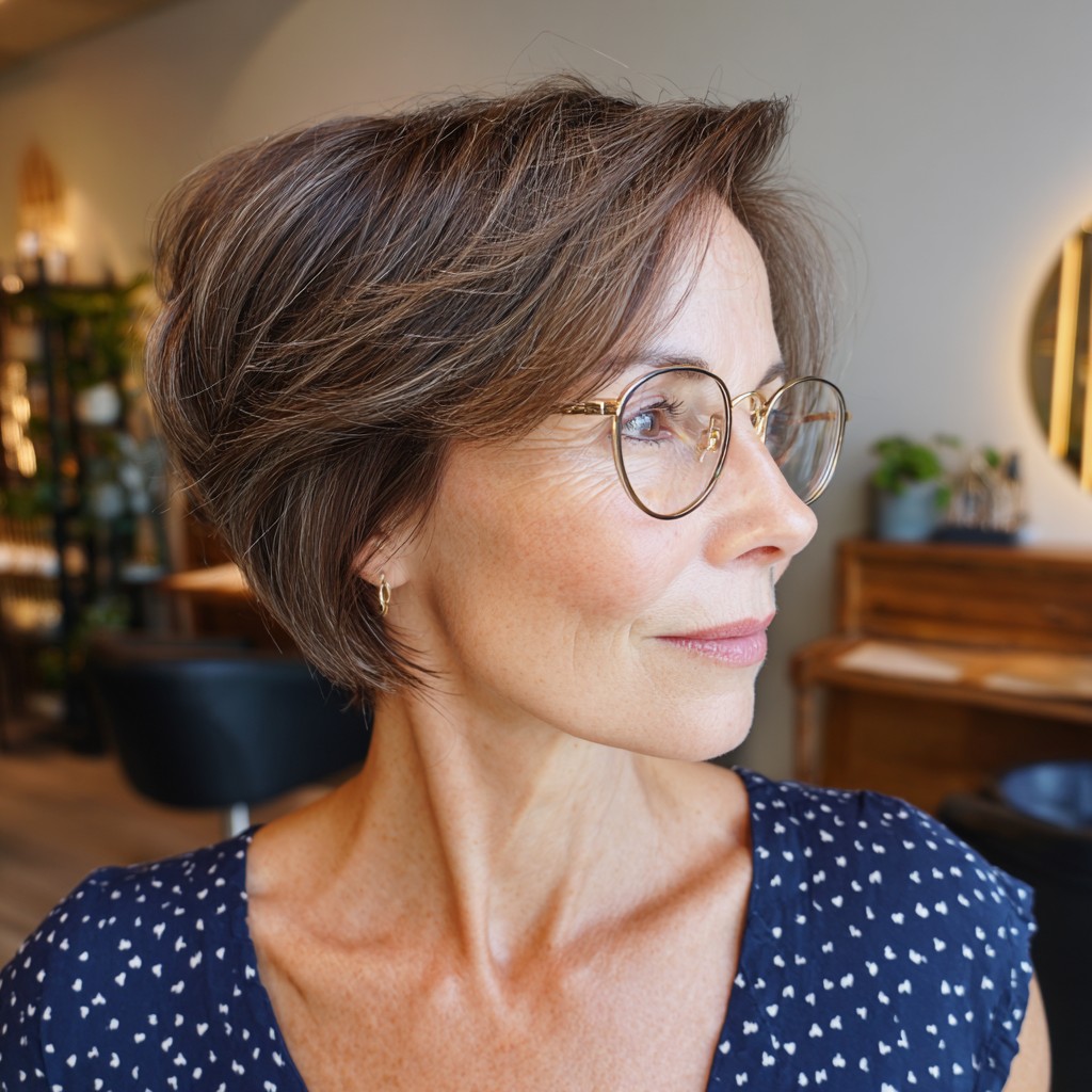 Stylish Layered Wedge Cut with Soft Texture