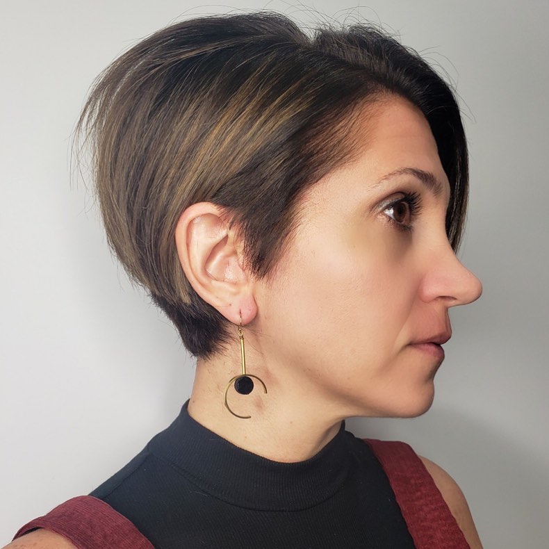 Textured Asymmetrical Pixie with Subtle Highlights
