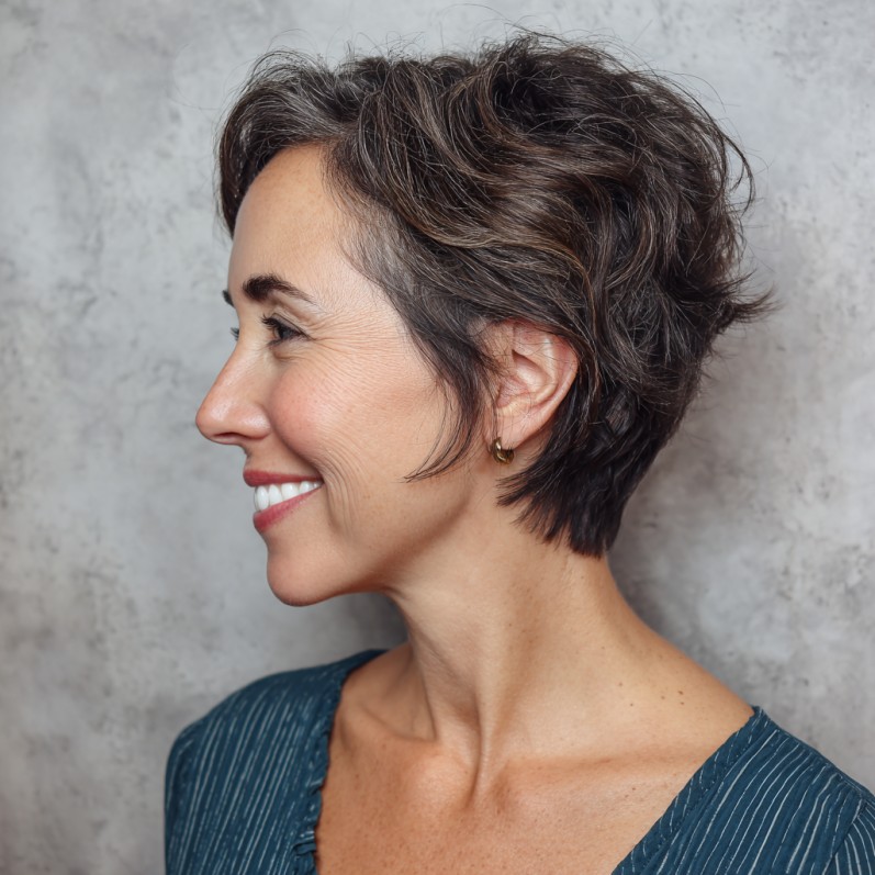 Textured Short Cut with Soft Volume