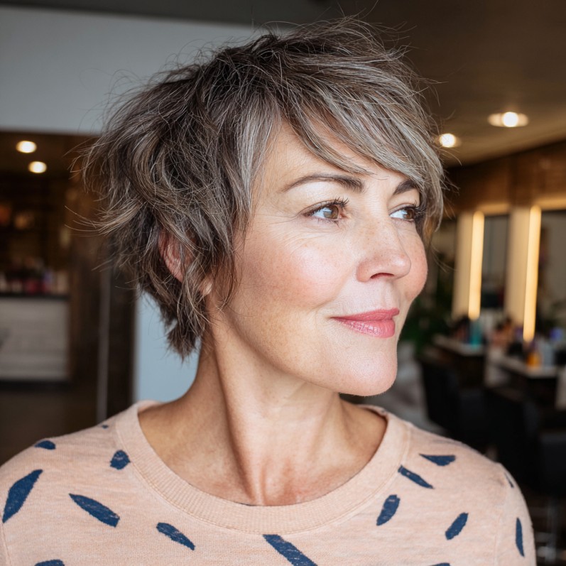 Choppy Textured Short Cut with Effortless Volume