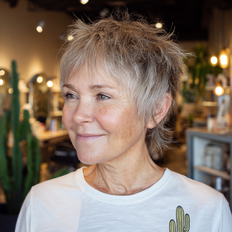 Choppy Textured Pixie with Soft Layers