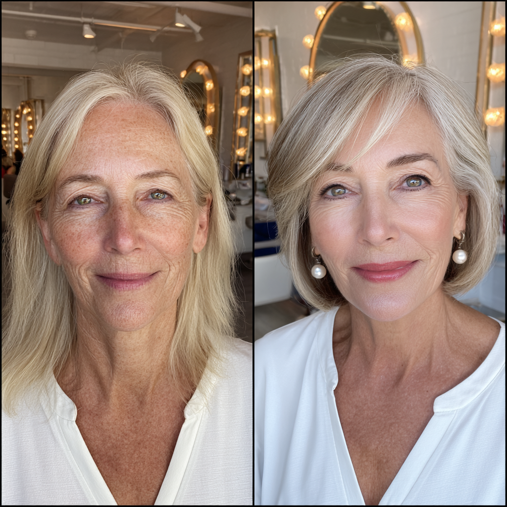 Elegant Light Blonde A-Line Cut with Subtle Layers