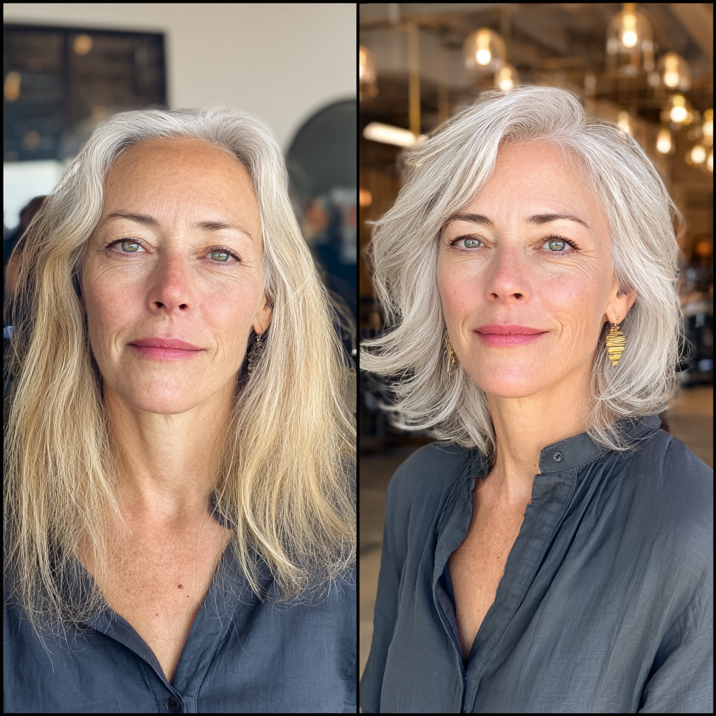 Elegant Light Blonde Soft Waves with Subtle Layers