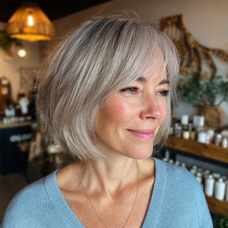 Modern Textured Bob with Soft Layers