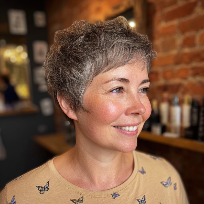 Modern Textured Short Cut with Soft Waves