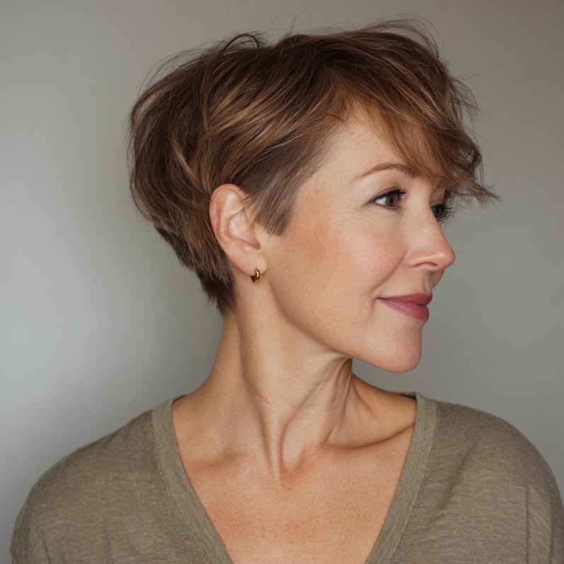Playful Textured Pixie with Soft Volume