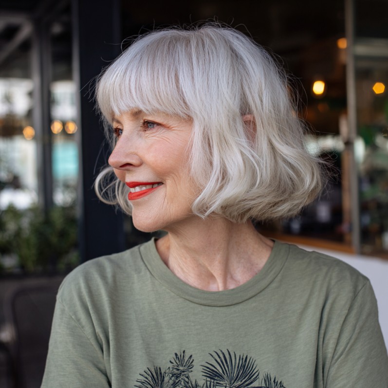Charming Soft Curly Bob with Defined Ends