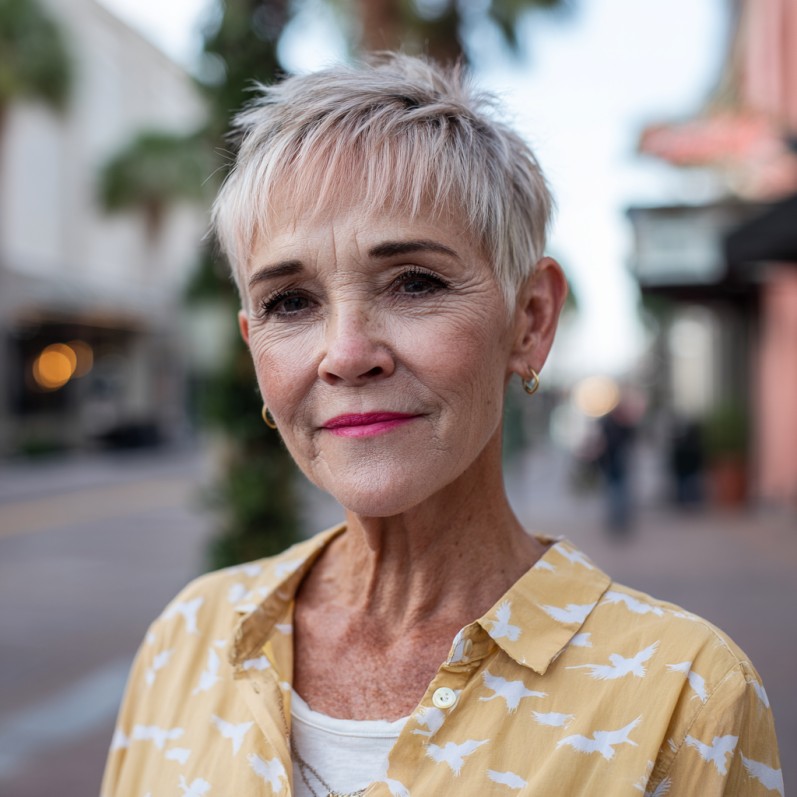 Textured Pixie Cut with Soft Fringe