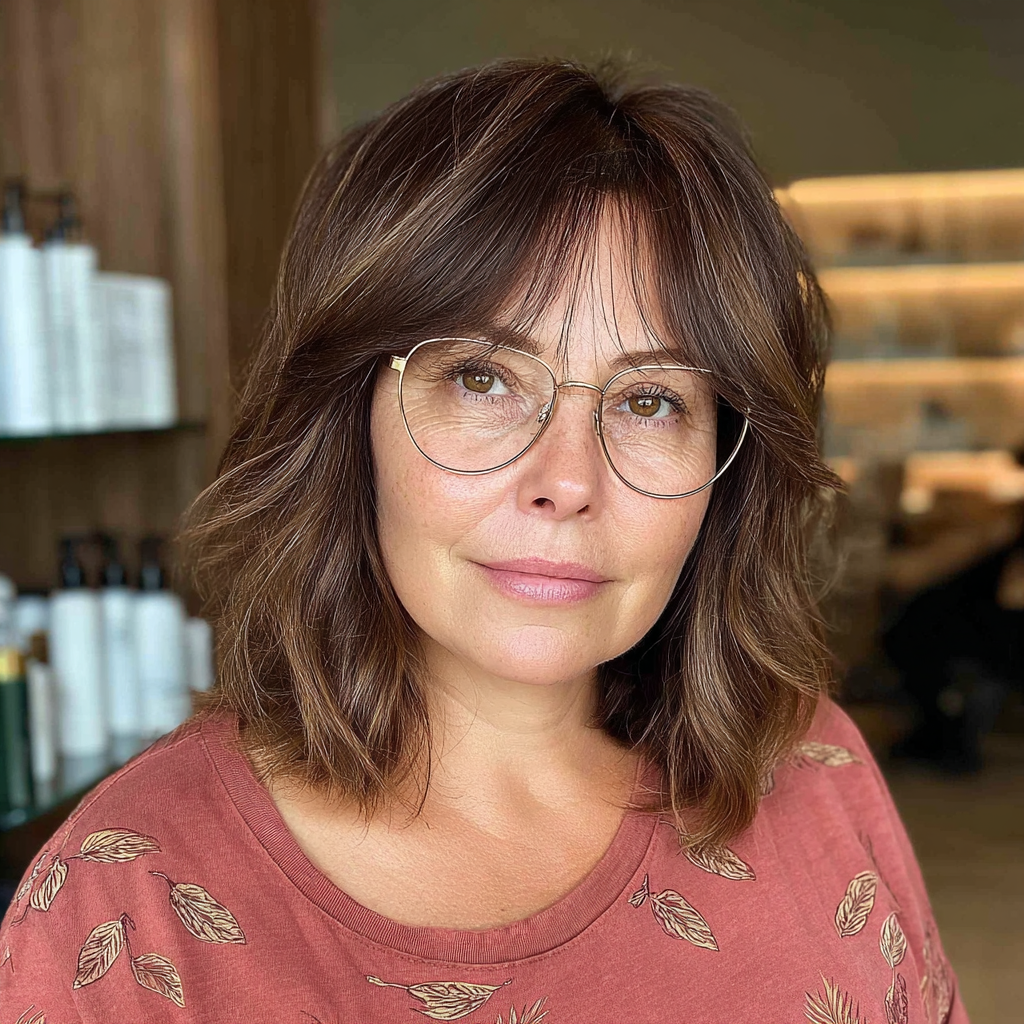 Chic Layered Bob with Soft Bangs