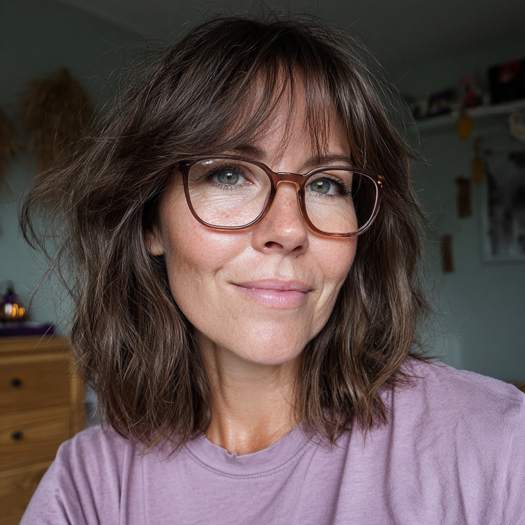 Casual Textured Bob with Long Bangs