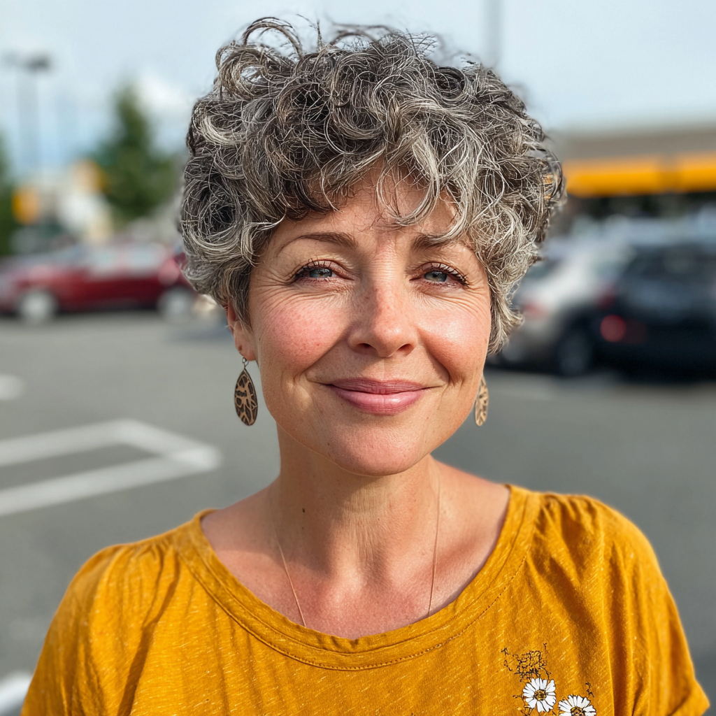 Chic Curly Bixie Shag with Defined Texture