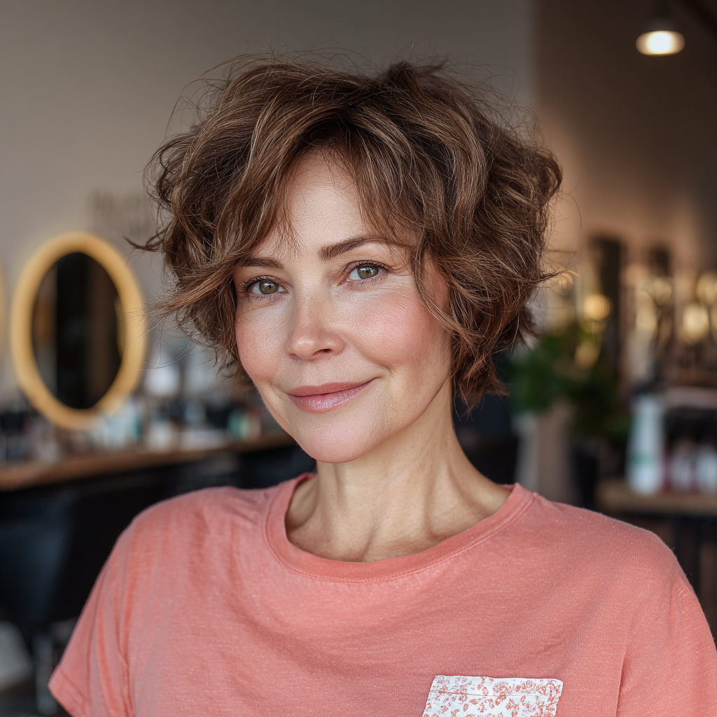 Chic Textured Bixie Shag with Soft Movement
