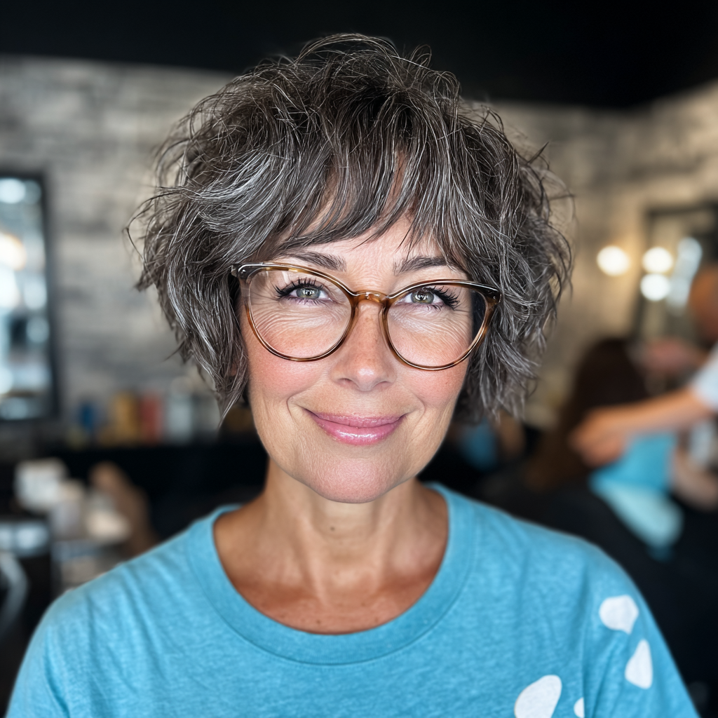 Chic Textured Bixie with Lively Volume