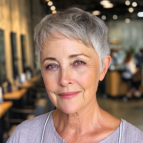 Chic Textured Pixie Cut with Soft Layers