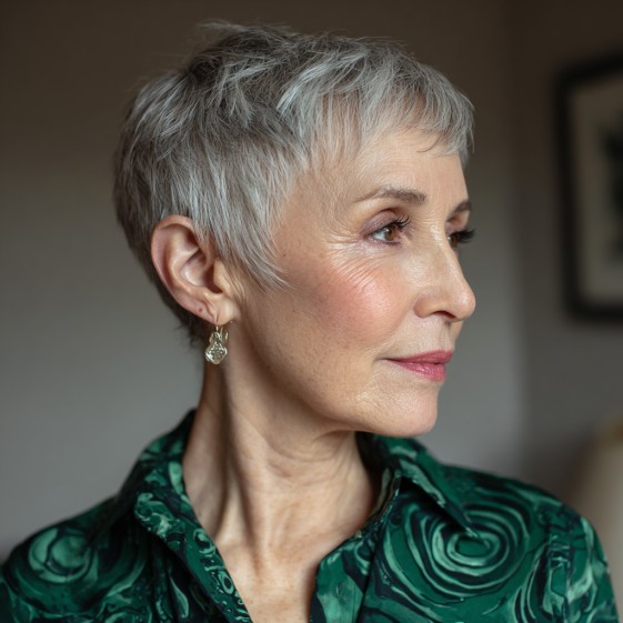 Chic Textured Pixie Cut with Soft Volume