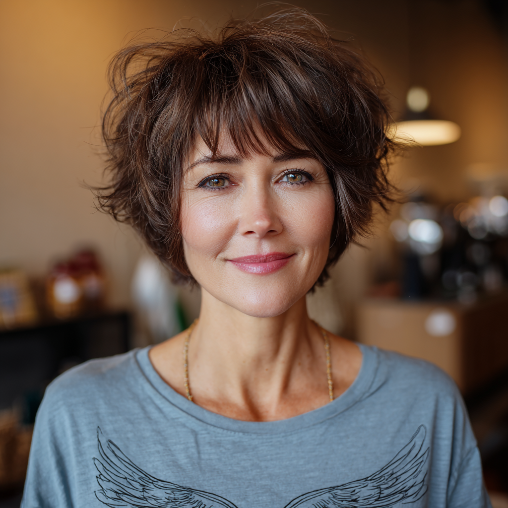 Dynamic Textured Bixie Shag with Soft Volume