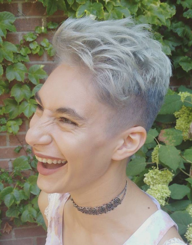 Dynamic Textured Pixie Cut with Undercut