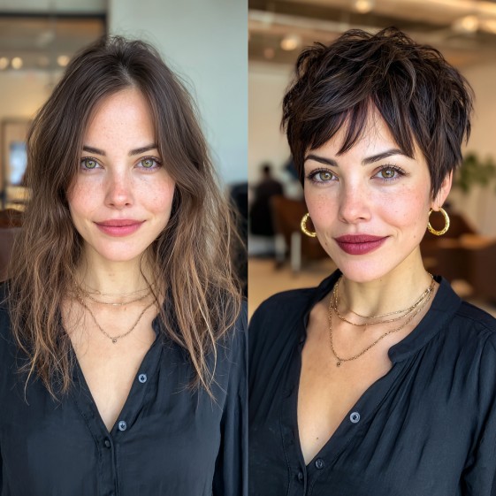 Edgy Textured Pixie with Soft Layers