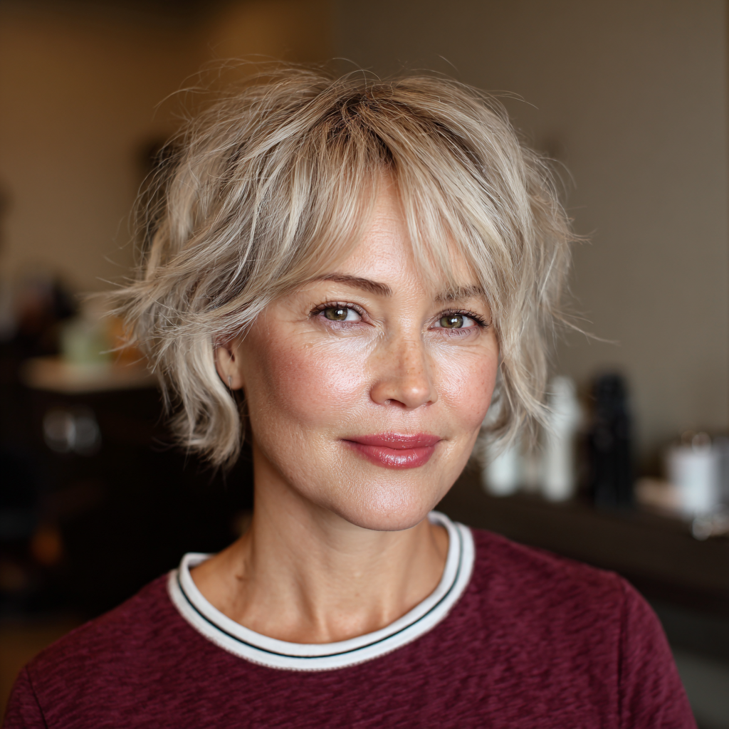Effortlessly Chic Bixie Shag with Playful Texture