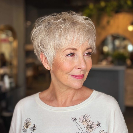 Feathery Textured Pixie Cut with Soft Layers