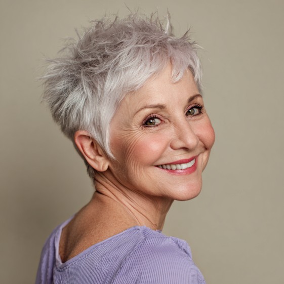 Modern Textured Pixie with Playful Volume