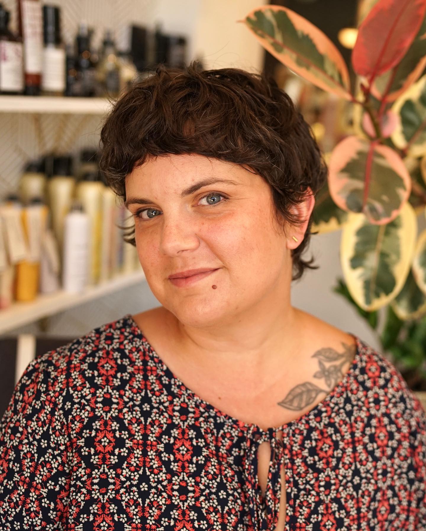 Playful Textured Pixie Cut with Soft Waves