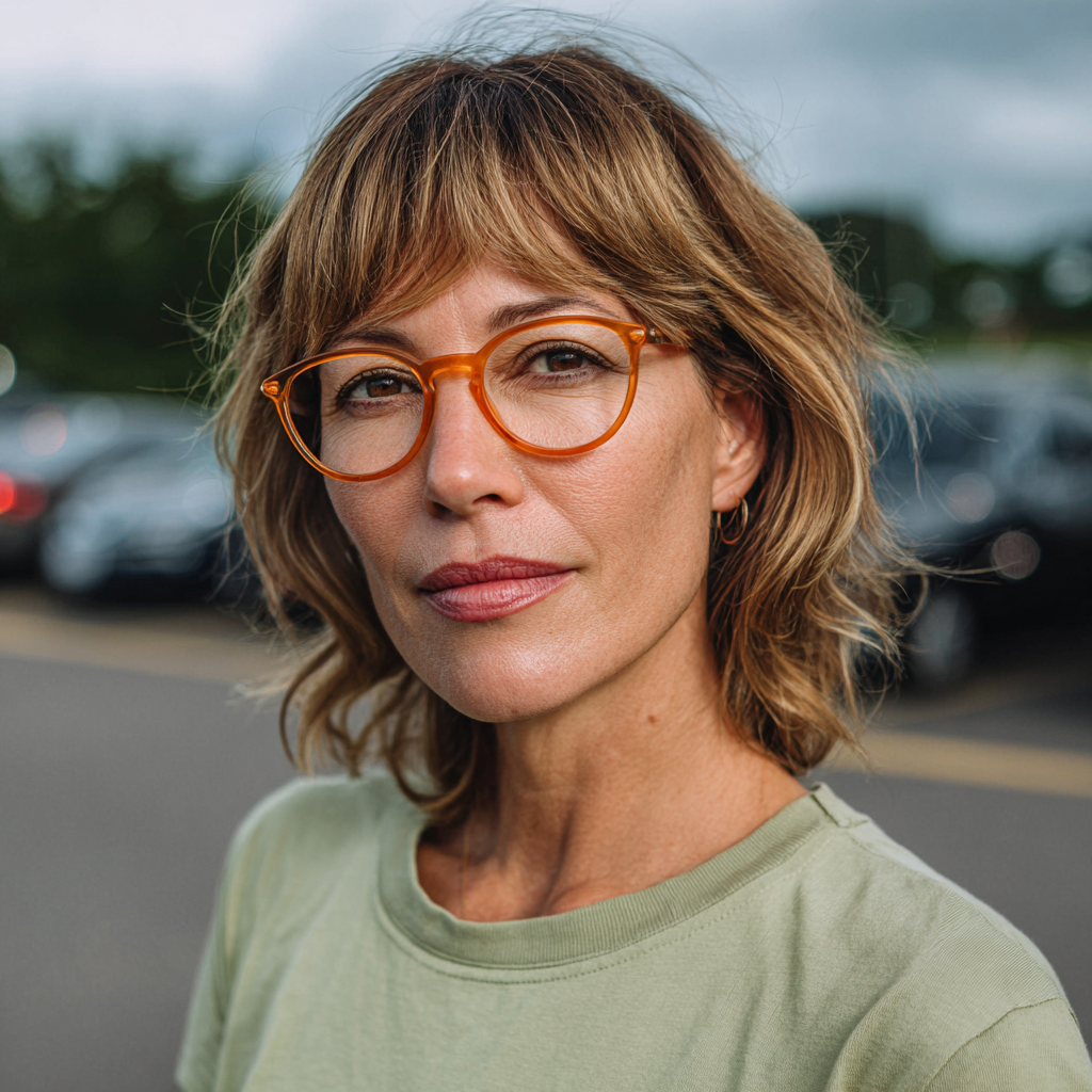 Soft Layered Bob with Flirty Bangs