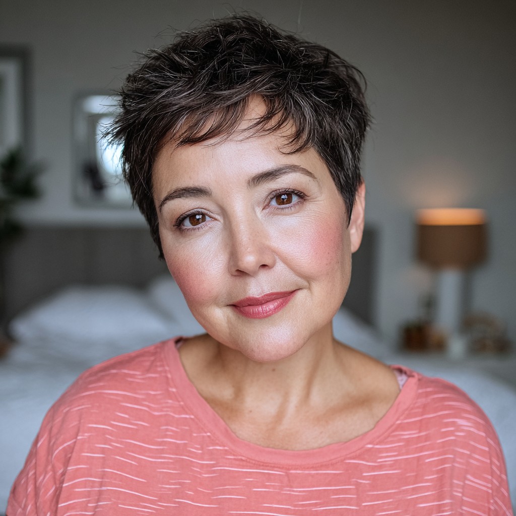 34713 chic textured pixie cut with soft layers