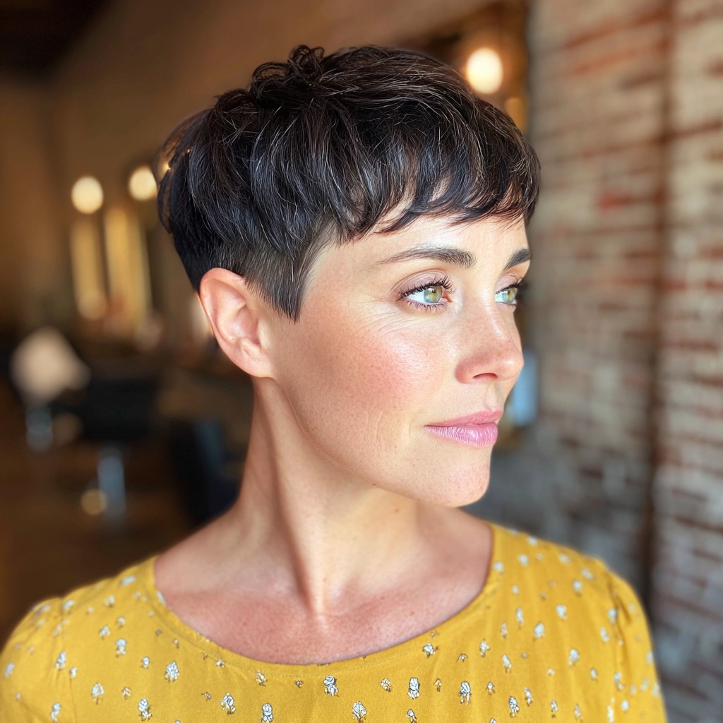 Chic Textured Pixie Cut with Defined Layers