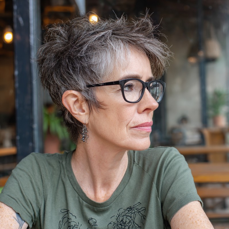 Textured Short Cut with Effortless Volume