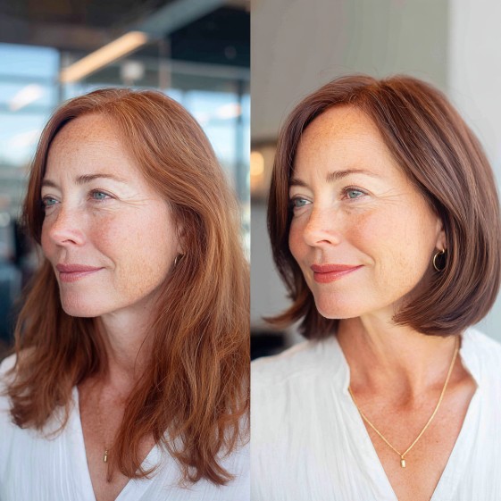 Chic A-Line Bob with Subtle Layers