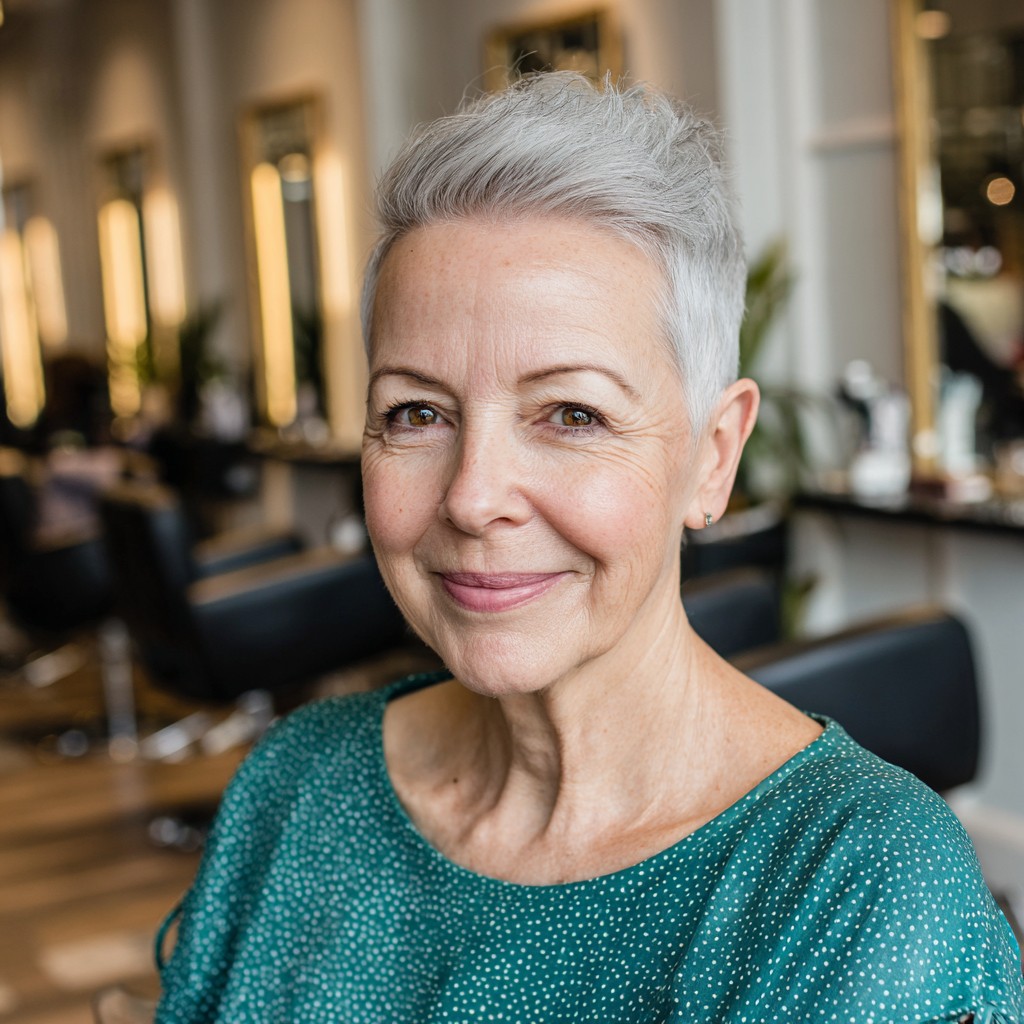 Chic Short Pompadour Pixie with Textured Layers