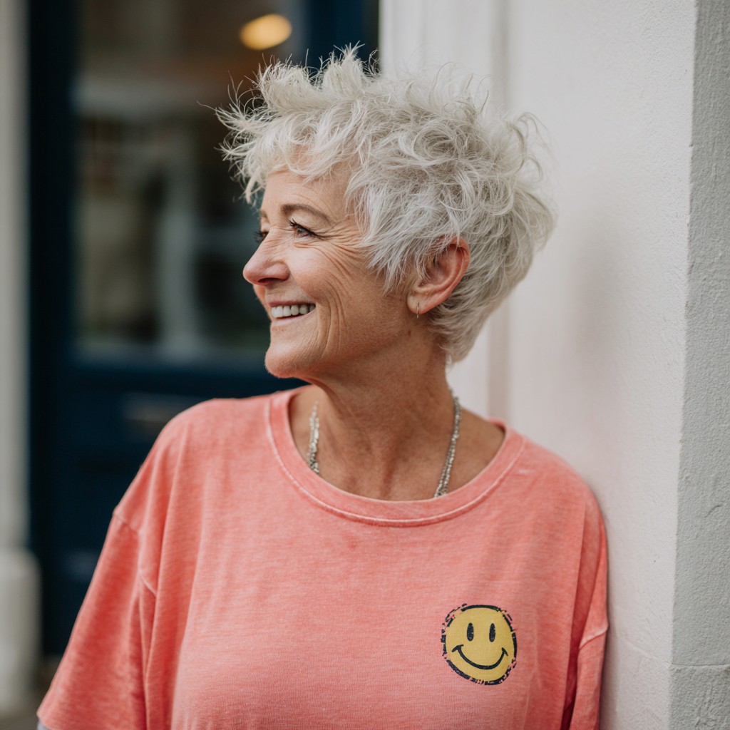 Chic Soft Curly Pixie Cut with Textured Volume