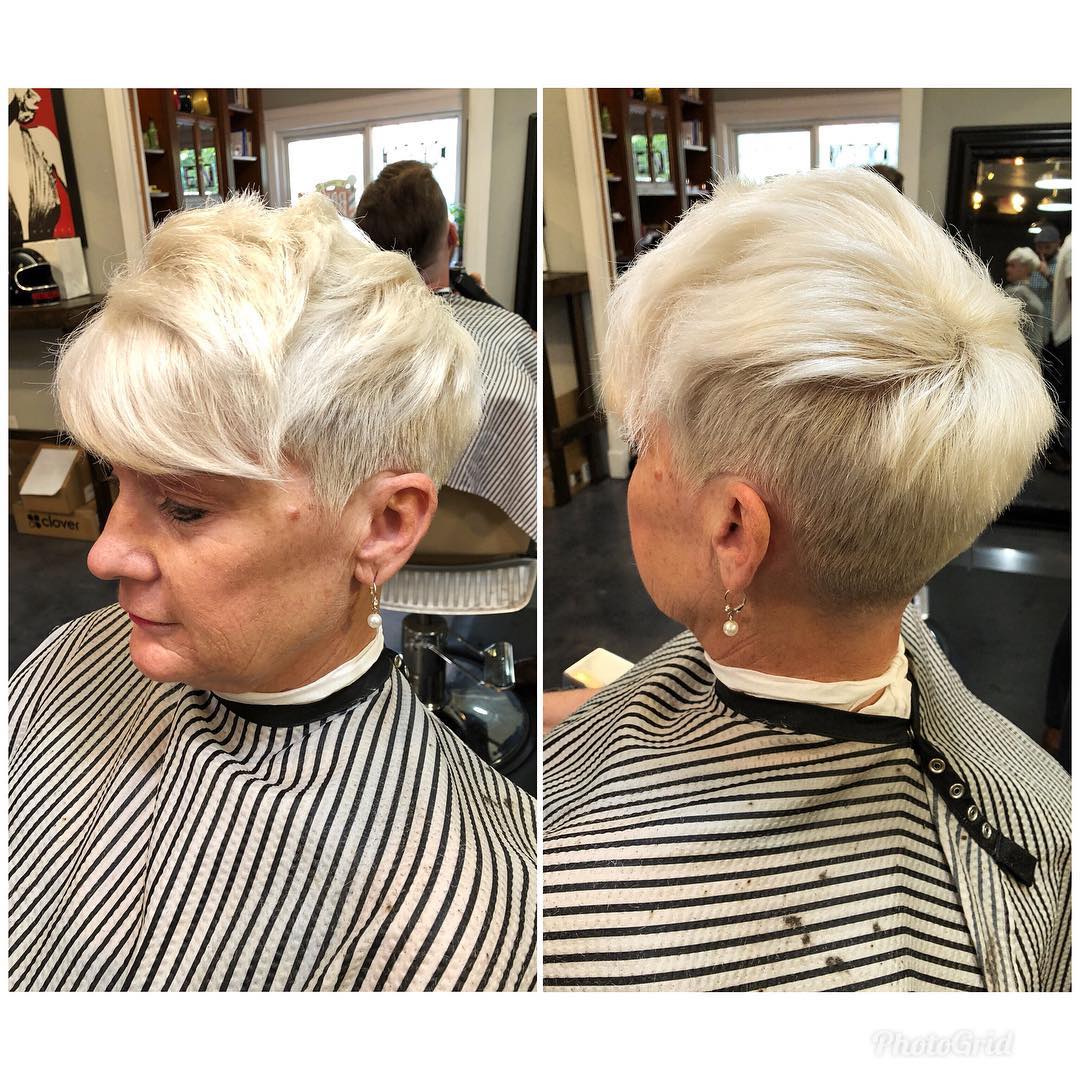 Chic Textured Pompadour Pixie with Soft Layers
