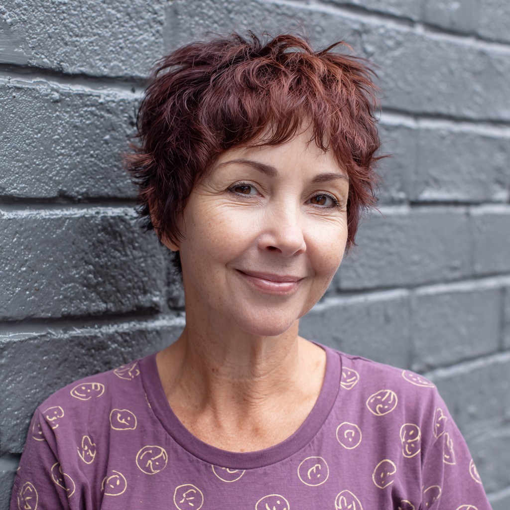 Choppy Ruby Mixie Shag with Playful Texture